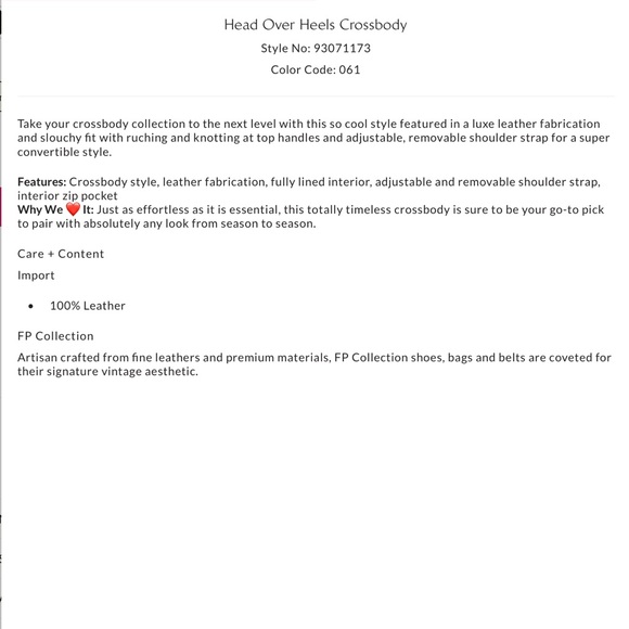 NWT Free People Head Over Heels Crossbody Bag Wine Red $138 retail New in Pkg - Picture 8 of 9